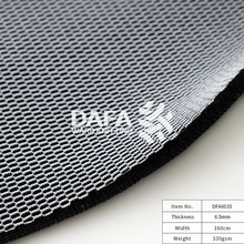 厂家批发经编汽车网布 黑底白面靠背座椅垫材汽车三明治网眼布