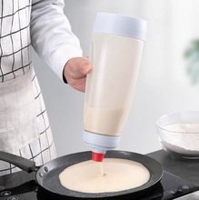 手摇面糊搅拌瓶分配器带刻度奶油壶松饼瓶摇杯倒面糊神器厨房工具