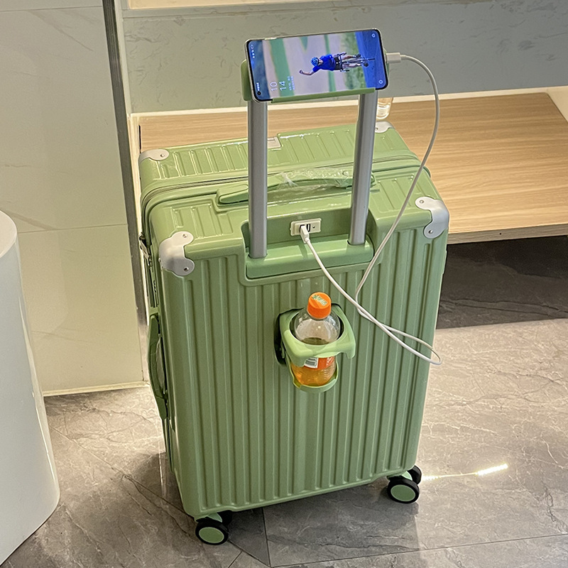 [Fábrica de selección estricta] maleta de tracción con cremallera de 20 pulgadas maleta de viaje de 24 pulgadas estudiantes