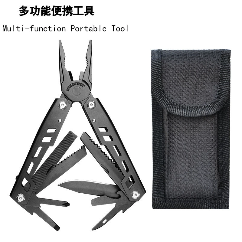 Пятно на открытом воздухе дома многофункциональный складной портативный плоскогубцы разрезать провод нож, чтобы открыть бутылку многоцелевой кемпинг, чтобы выжить