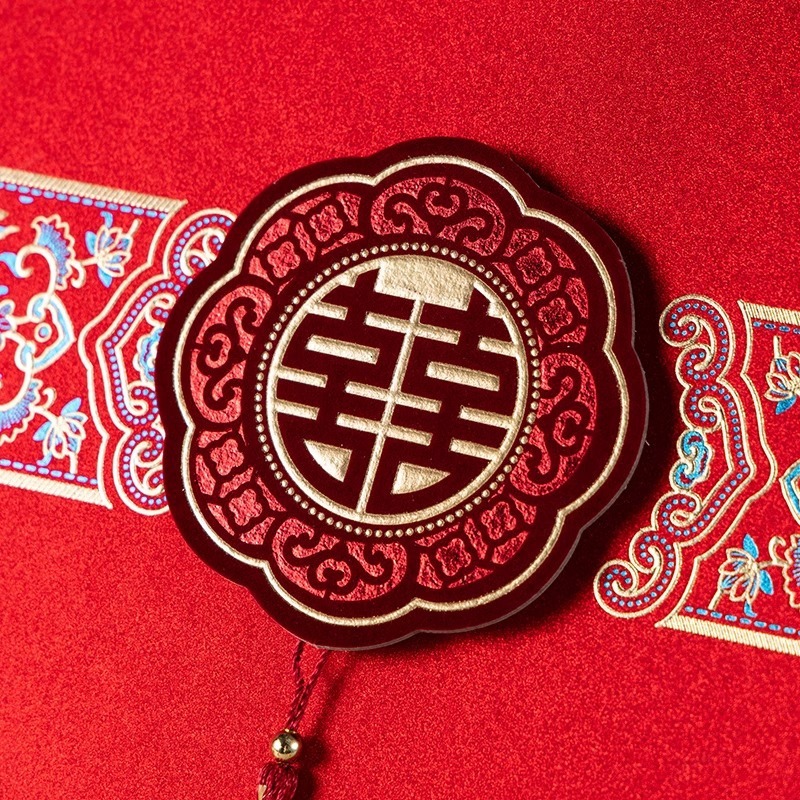 中国風の喜糖の箱の包装箱の硬い箱の大きいサイズの手提げの手のギフトボックスの空の箱の結婚のギフトボックスの卸売り|undefined
