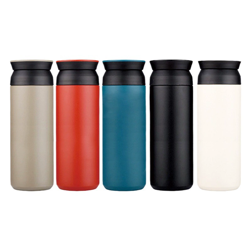 Термокружка из нержавеющей стали 304 в японском стиле с окрашенными элементами, студенческая кружка для воды, автомобильная кружка для кофе, подарочная кружка с печатью