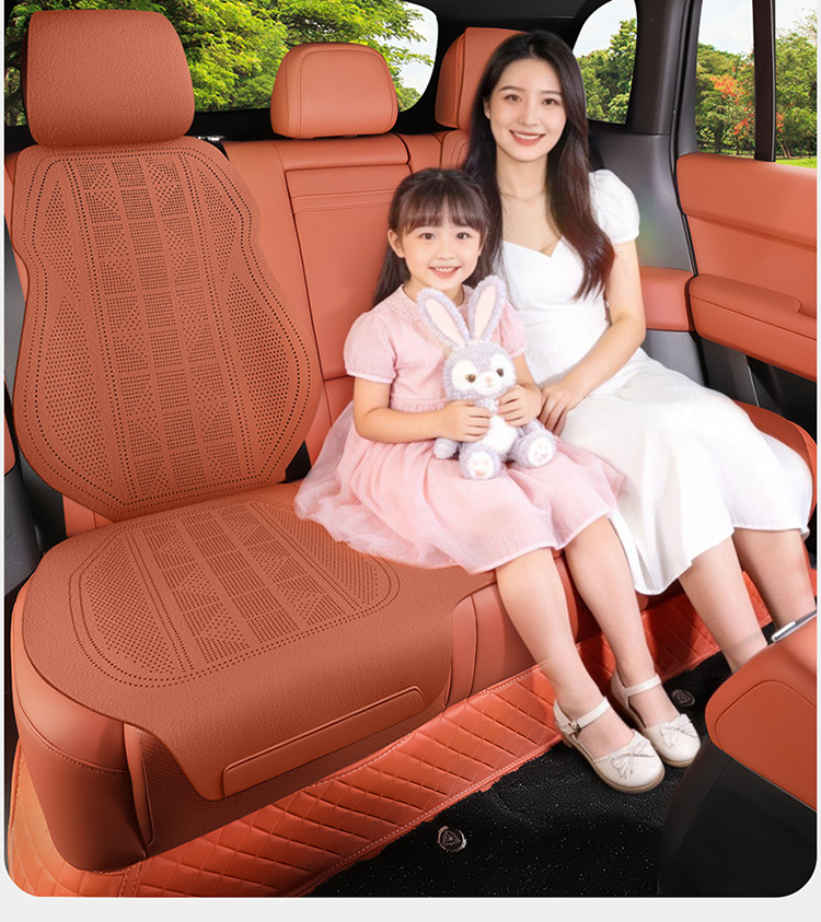 Faux Suede All-Season Car Seat Cushion, High-End Seat Cover, Ultra-Thin Full Surround, Breathable Summer Seat Cover