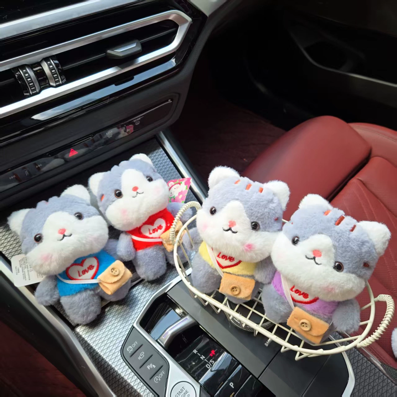 Модная милая плюшевая игрушка, подвеска в виде кошки, брелок для ключей, аксессуар для сумки, кукла с когтями