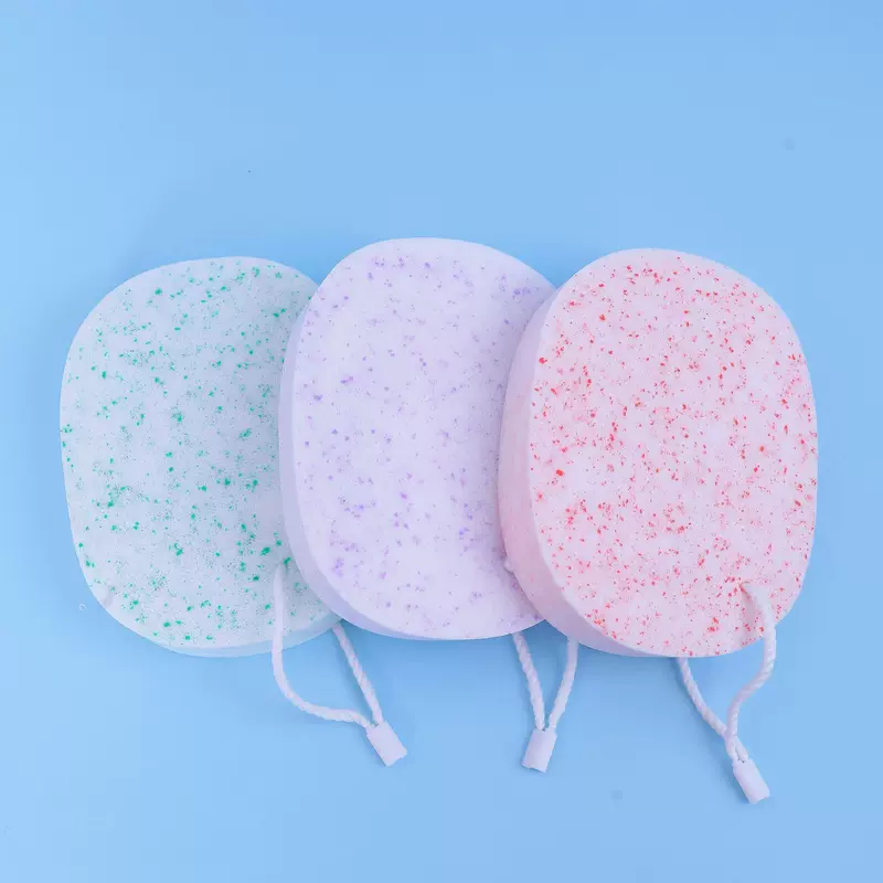 Молочко для очищения с водной губкой для лица, мягкая пuchа Puff 15T/20T, розовый/зелёный/фиолетовый