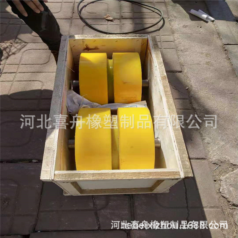 厂家直供盾构机管片小车包胶行走轮聚氨酯包胶滚轮分拣机摆轮耐磨