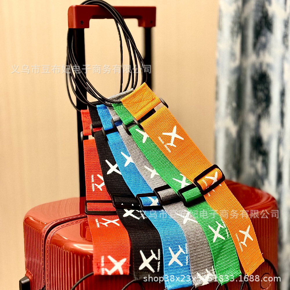 Hot-Selling Wear-Resistant Polypropylene Suitcase Printed with Airplane-Specific Packing Straps with Convenient Buckle Design to Ensure Luggage