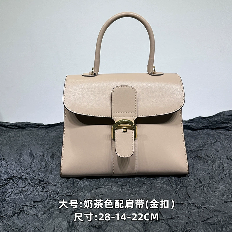 Новая Snow White Brilliant Color Block Box Leather Horseshoe Buckle Crossbody Bag Hood Class Horizontal Handbag