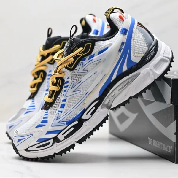 Off-white dad shoes, Putian shoes, cross-border co-branded couple's versatile thick-soled height-increasing arrow running sneakers