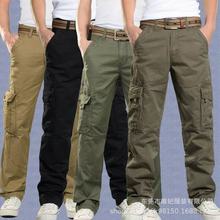 外贸男装多袋工装裤休闲工作服长裤中老年劳保宽松加大码地摊批发