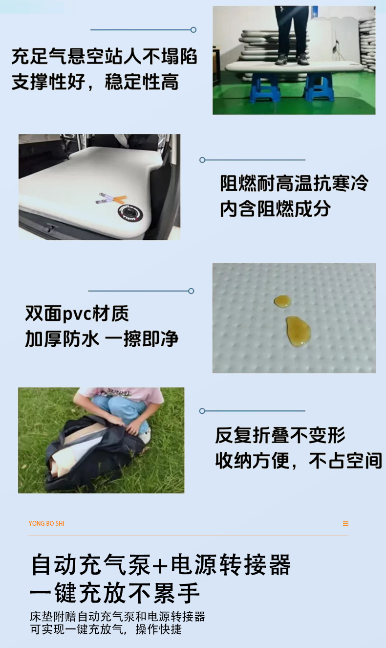 Tesla Model 3/ Special Car-Mounted Inflatable Mattress for Sleeping
