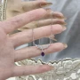 小众麦穗紫藤花锁骨链