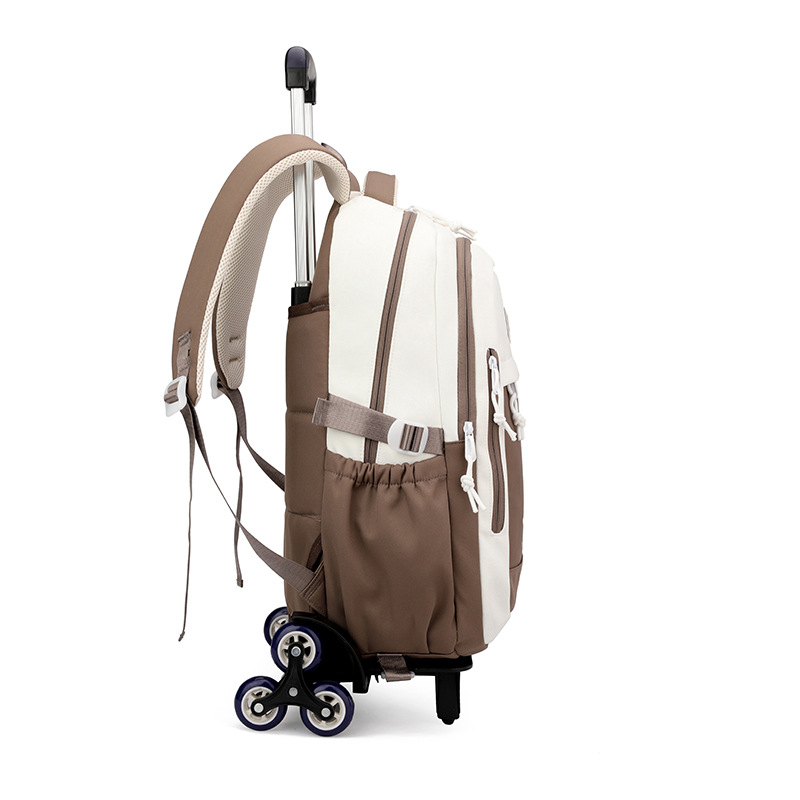 Pescado natural nueva mochila de tirón para niños 3 - 6 grados, mochila de alta capacidad para estudiantes de secundaria secundaria