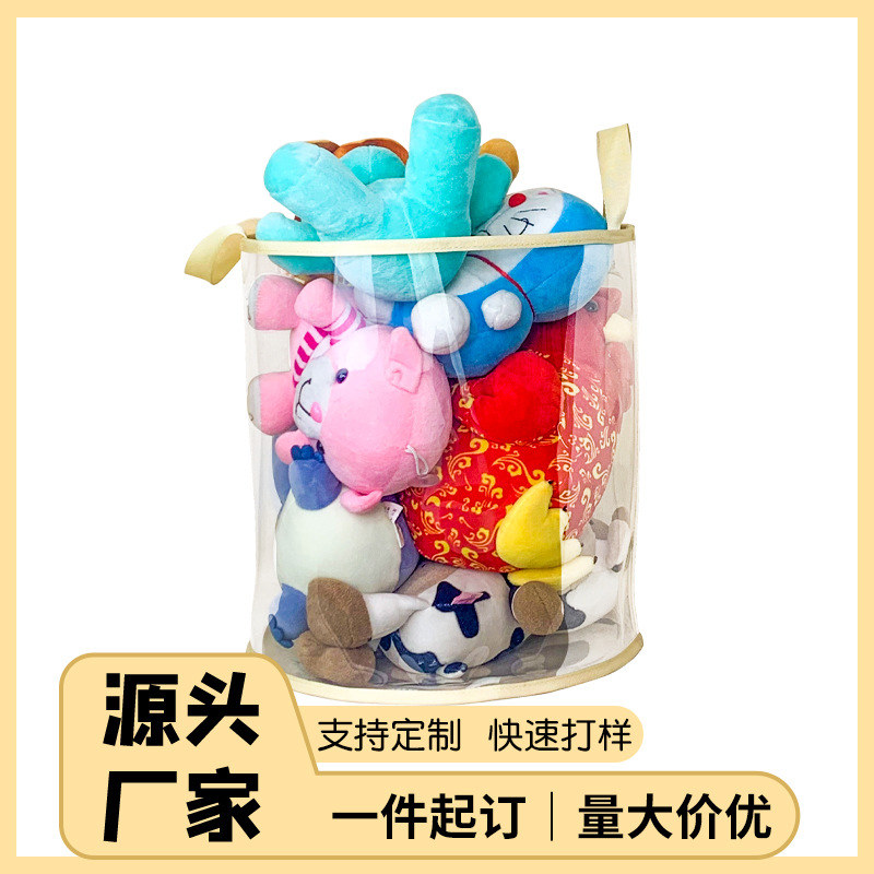 Processing custom storage box transparent wholesale multi-functional storage bucket snacks toy storage basket TPU storage bucket