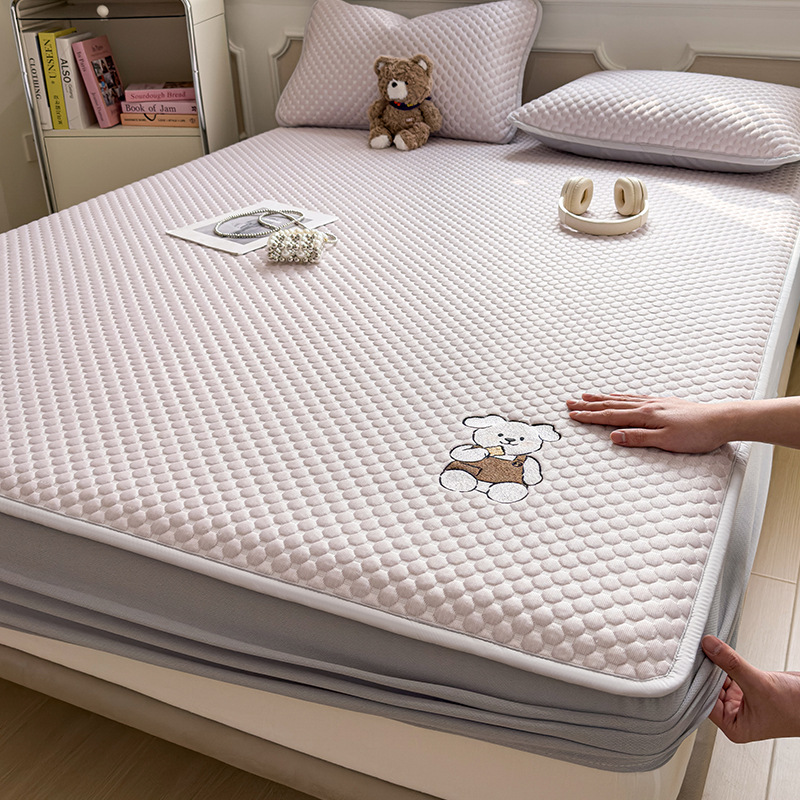 Verano frío madre-infanto esterilla de hielo casera frijoles de aire acondicionado una sola alfombra suave esterilla de verano set de tres piezas