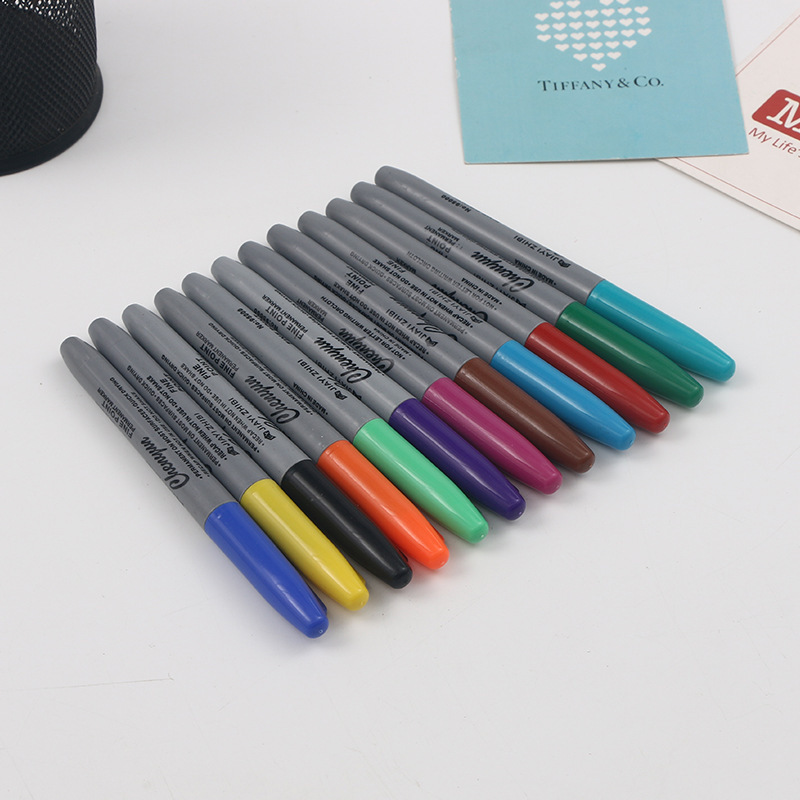 Tattoo oil-based colored markers, tattoo skin markers, 12-color tattoo outline pens, exclusively for cross-border sales Tattoo oil-based colored markers, tattoo skin markers, 12-color tattoo outline pens, exclusively for cross-border sales