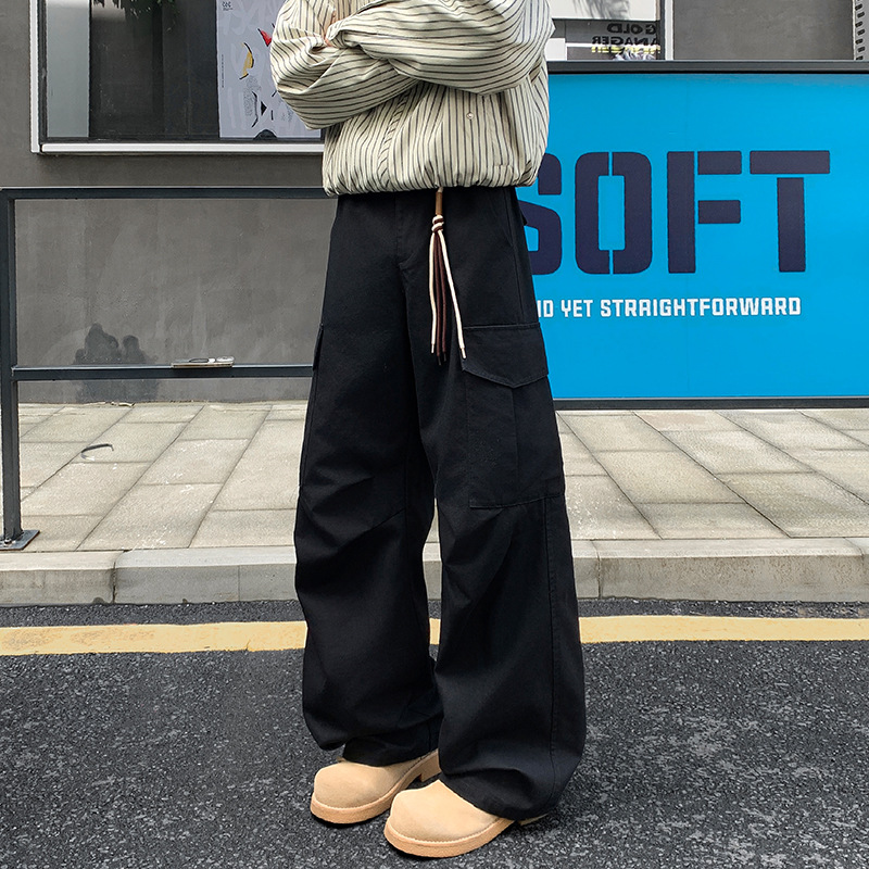 Autumn High Street Handsome Pure Cotton Multi-Pocket Straight Loose Casual Cargo Pants Men K5984-Special P60 Control 108