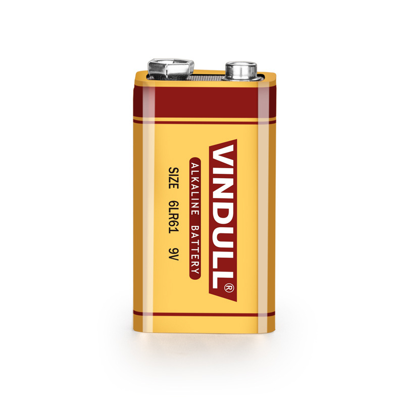 VINDULL弘达安全英文9v电池 碱性锌锰干电池 弘达安9v 工业电池