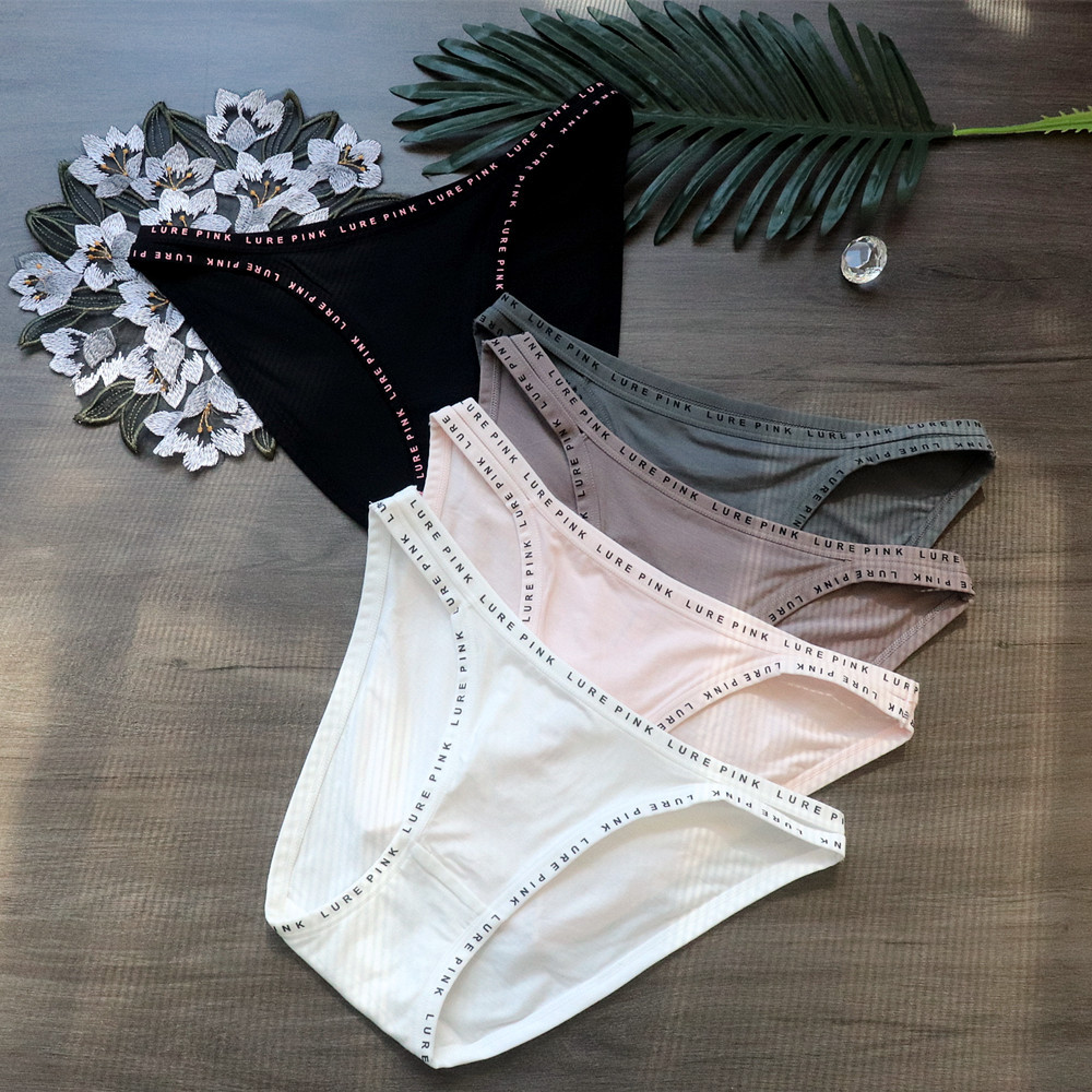 Category A-Girls Simple Letter Thin Straps Sexy Modal Underwear Women's Low Waist Breathable Women's Briefs 7A Antibacterial