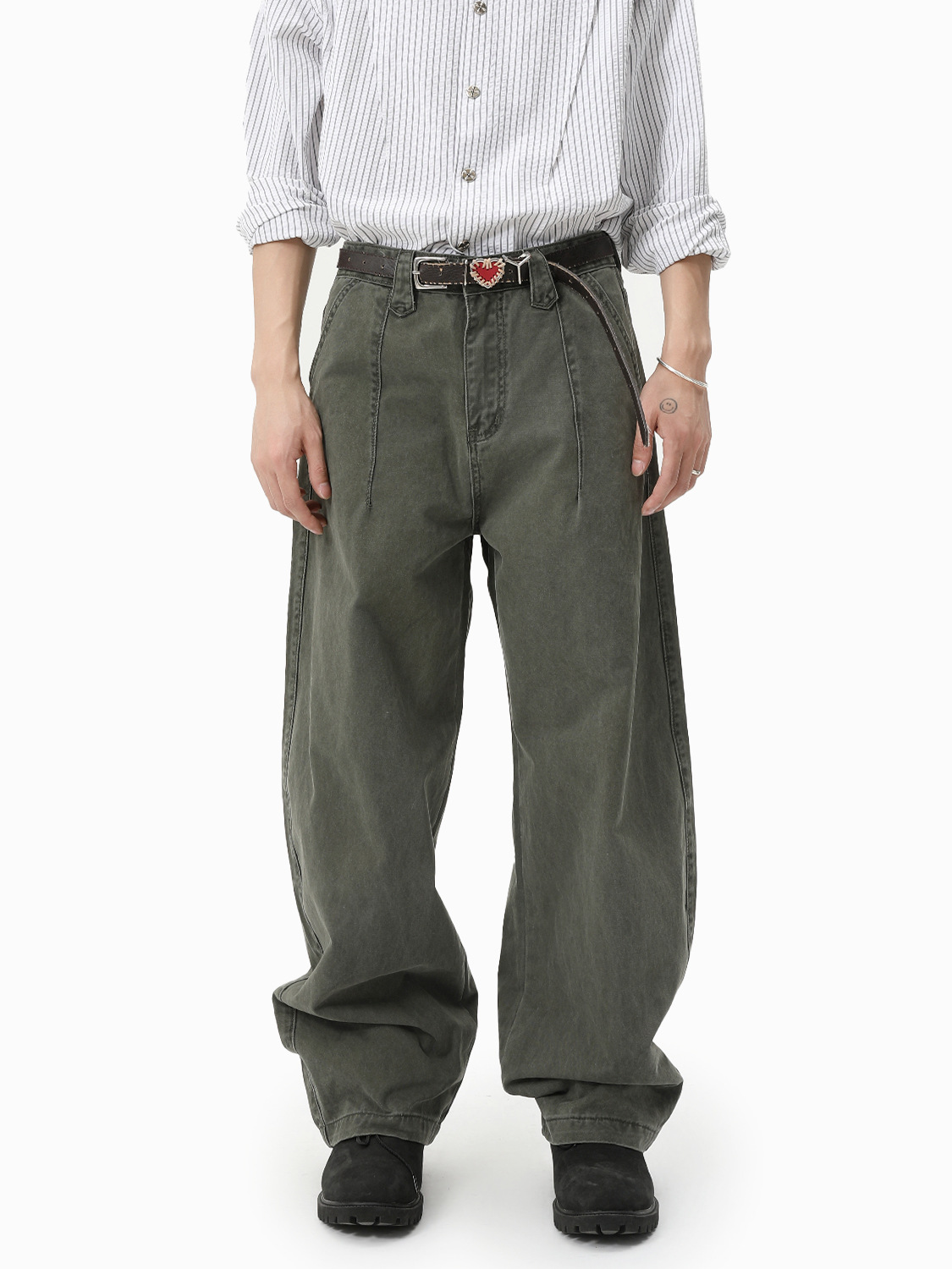 MTLCLOTHES Hombres| Algodón retro americano chaqueta corta pantalones de cimetaje de trabajo jeans casuales