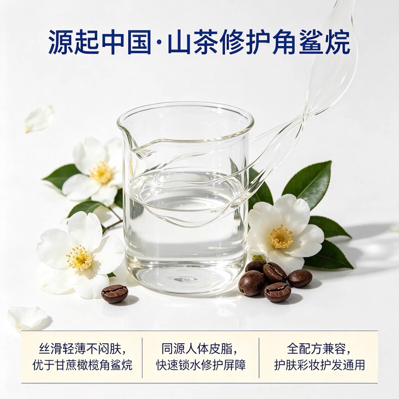Vicky Camellia Squalane Oil: A national treasure derived from the Camellia plant, a gentle oil-based skincare ingredient