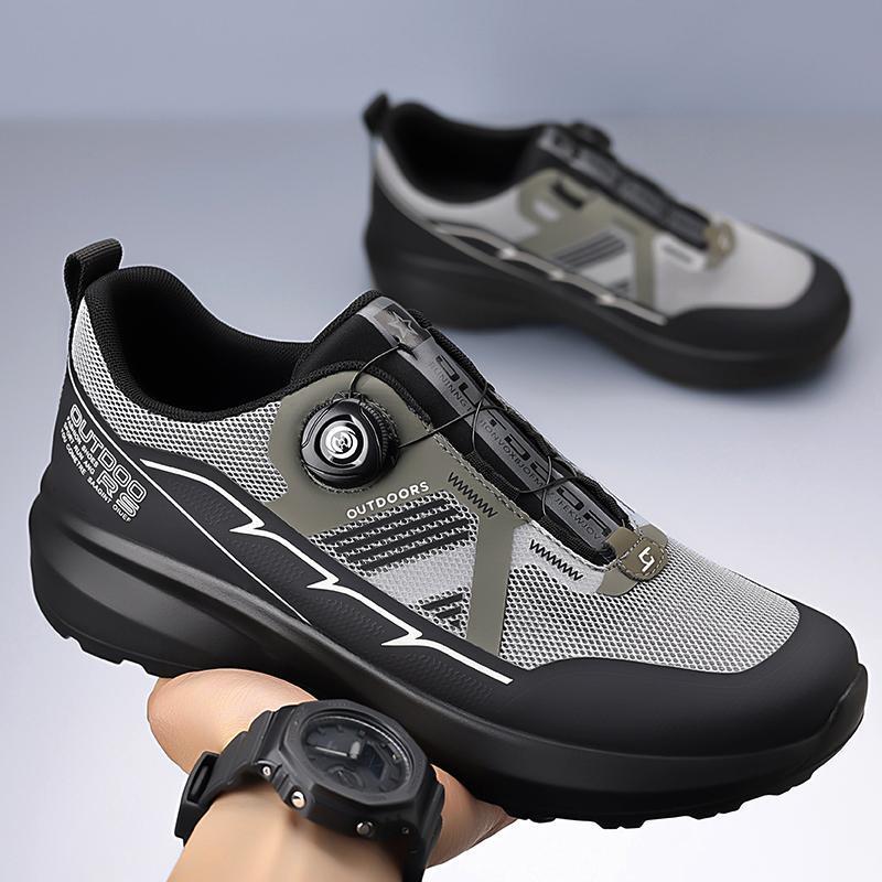 Men's Summer Breathable Mesh All-Terrain Lightweight Walking Shoes Outdoor Hiking and Mountaineering Soft-Soled Sports Running Shoes