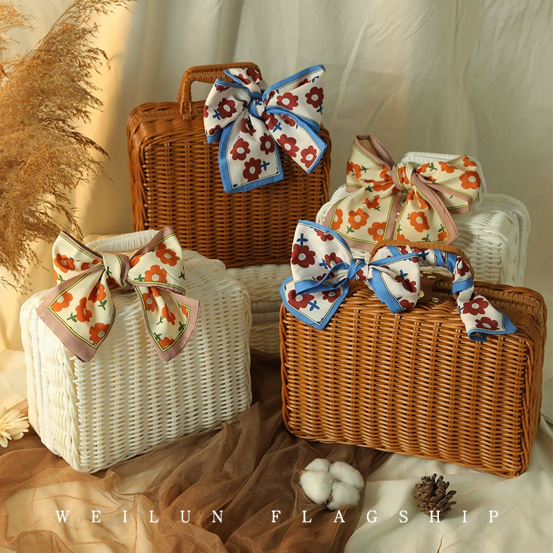Woven handheld storage basket, storage box, DIY, Birthday gift