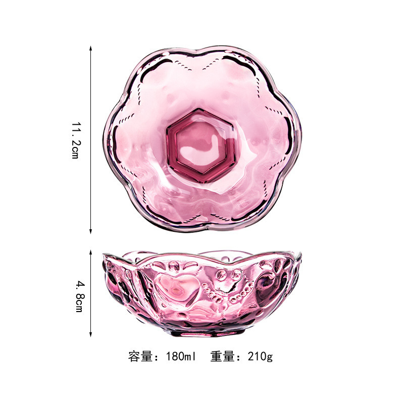 보라색 유리 그릇