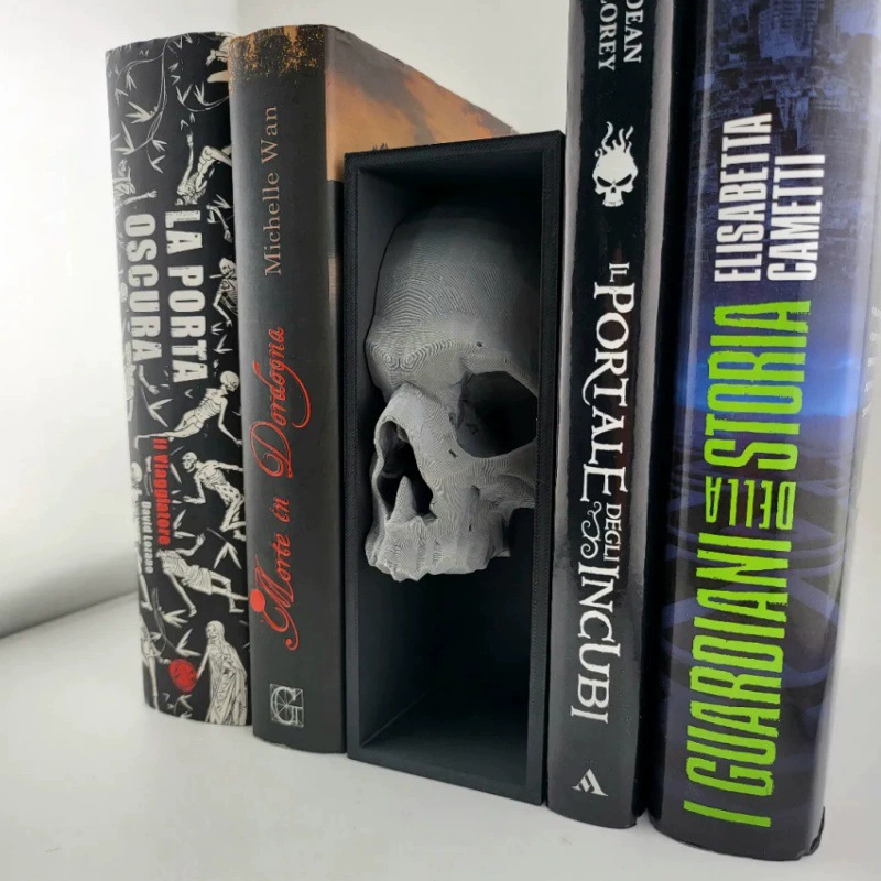 Новые товарные держатели для книг в виде черепа, декор книжного шкафа, 3D-печатные фигурки для домашнего рабочего стола