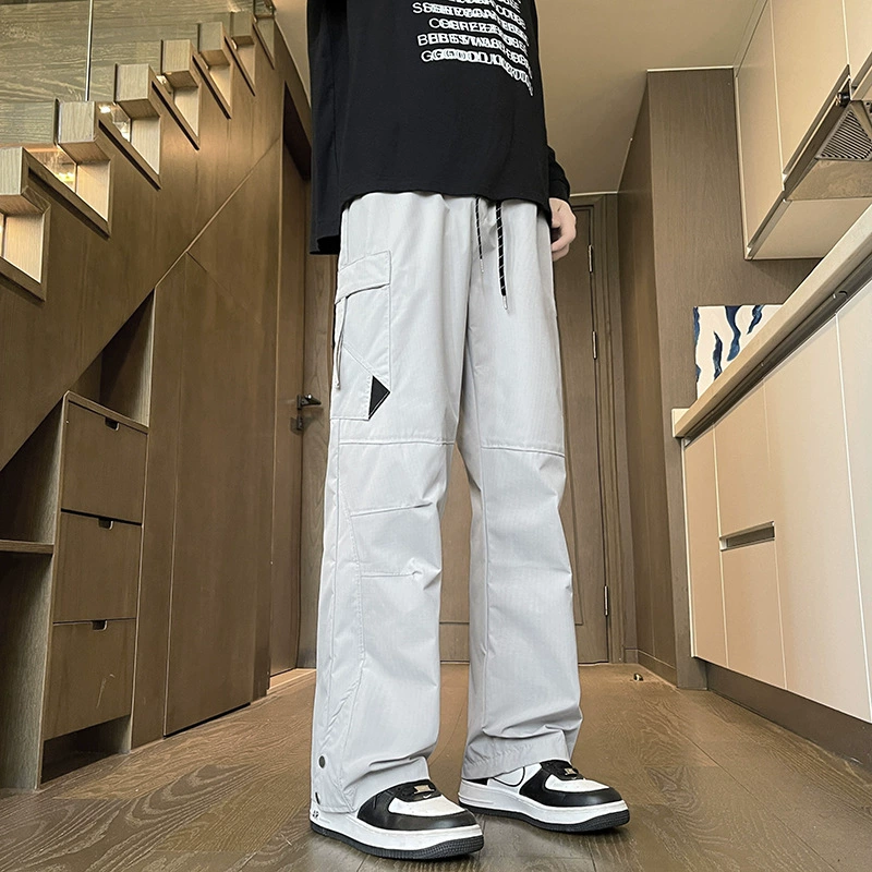 Американские функциональные брюки мужские летние эластичные талии красивые жареные уличные штаны повседневные брюки свободные дикие красивые походные брюки