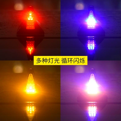 vehicle antenna: flash lamp decorative antenna