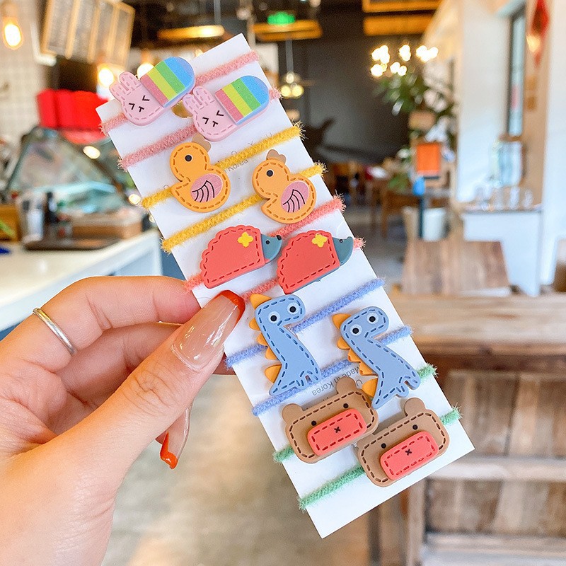 Hermosos lindos anillos de cabello para niños dulces pequeños cuerda de cabello fresca y elegante nicho de estilo de dama personalidad de niños cuerda de cabello universal