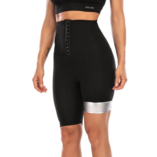 Ladies Sports Body Shaping Waist Cincher High Waist Abdominal Control Sweating Firm Buttocks Shaping Pants