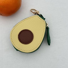 クロスボーダー PU ファッションコイン収納袋かわいい新しいアボカド小銭入れバッグに掛けることができますイヤホン雑貨収納袋