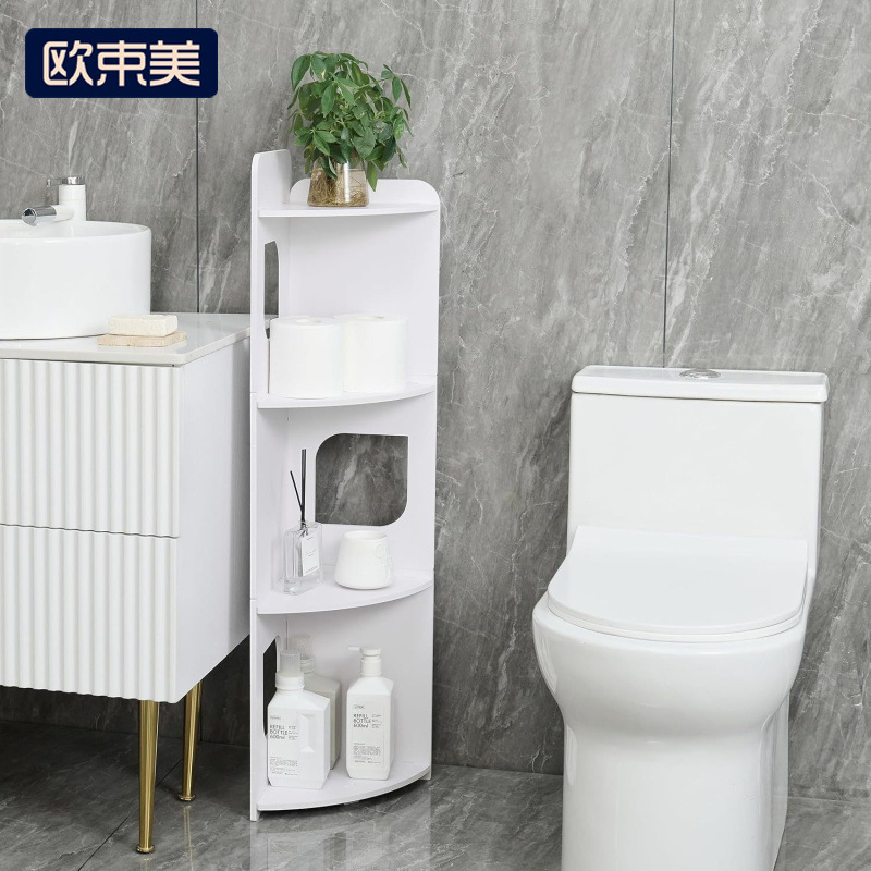 Ou Shu Mei Cross-Border Floor-Standing Corner Storage Rack Shower Corner Storage Cabinet Triangular Bathroom Gap Corner Rack Ou Shu Mei Cross-Border Floor-Standing Corner Storage Rack Shower Corner Storage Cabinet Triangular Bathroom Gap Corner Rack