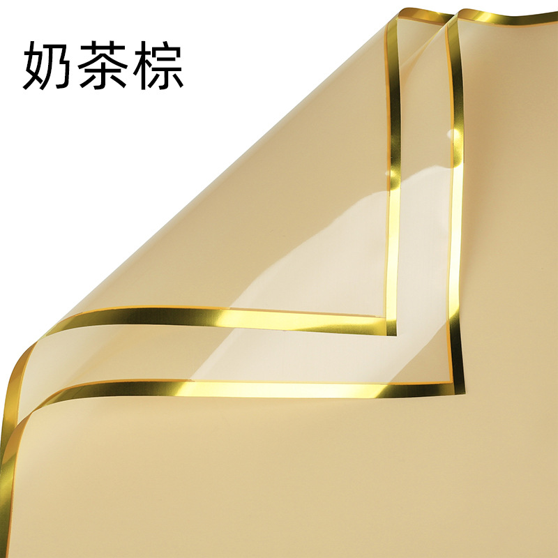 Nuevo papel de embalaje de plata caliente de iones de plata color borde plateado gelatina papel de embalaje de flores impermeable floristería bricolaje hecho a mano