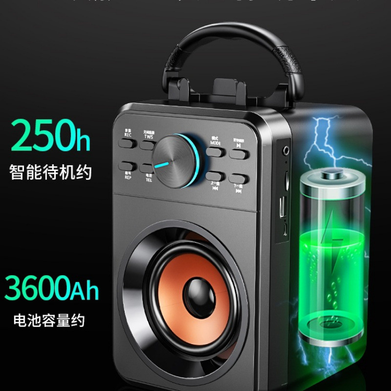 蓝牙音箱广场舞大音量家用重低音炮户外k歌音响便携式播放器|undefined