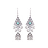 Accessory, flashlight, silver fashionable earrings handmade, wholesale, European style