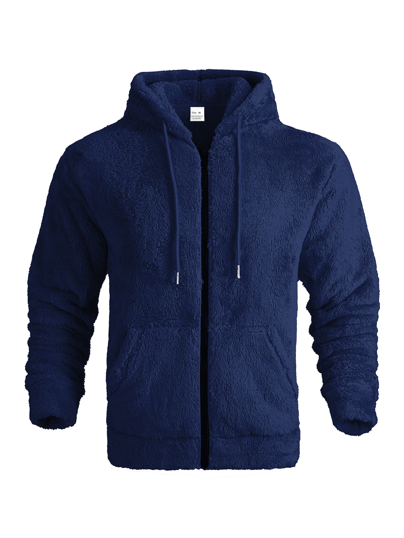 Herren Kapuzenstrickjacke Aus Doppelseitigem Samt Mit Reißverschluss_voghion.com
