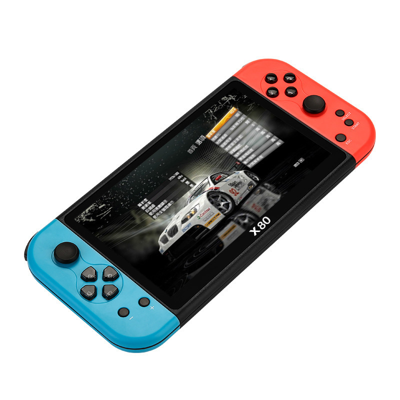 New 7inch Large-Screen Handheld Game Console X80 Arcade Ps1 Emulator Hd High-Definition Output Psp Handheld Console