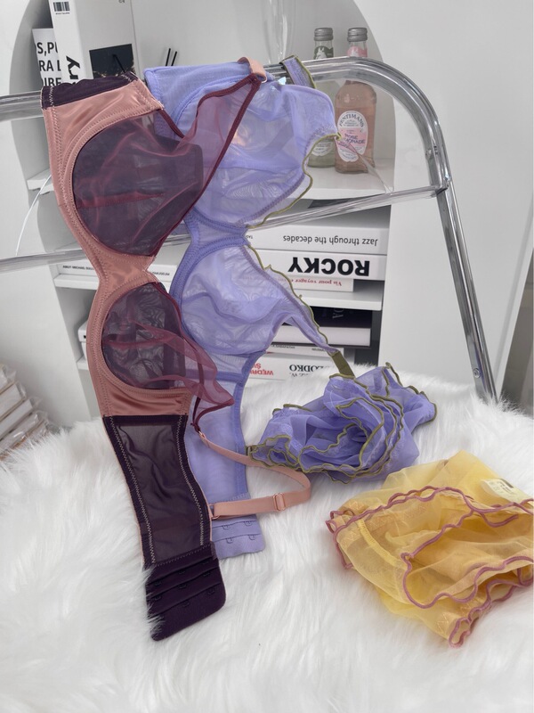 Shoppe brand light luxury high quality authentic crystal cup small chest small milk gather BCDE Cup underwear