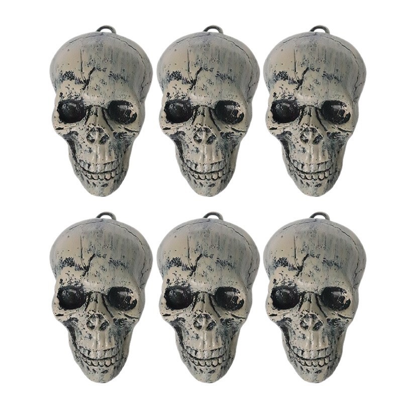 Decoración de Halloween calavera casa embrujada escape horrores decoración props calavera simulación colgante calavera image 6