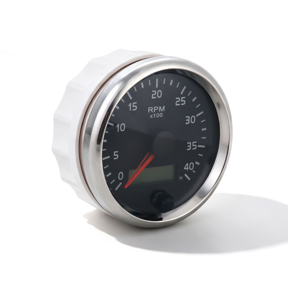 Car Modification 85mm Tachometer Diesel Engine Tachometer Car and Boat 12/24V 4000Rpm
