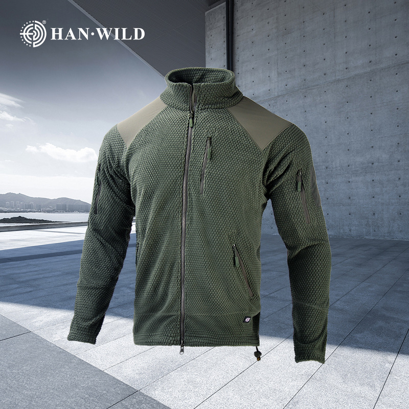 Han Ye Polar Fleece Outdoor Sports Stand Collar Fleece Jacket Tactical Warm Coat for Men, Fleece Jacket Liner for Camping Han Ye Polar Fleece Outdoor Sports Stand Collar Fleece Jacket Tactical Warm Coat for Men, Fleece Jacket Liner for Camping