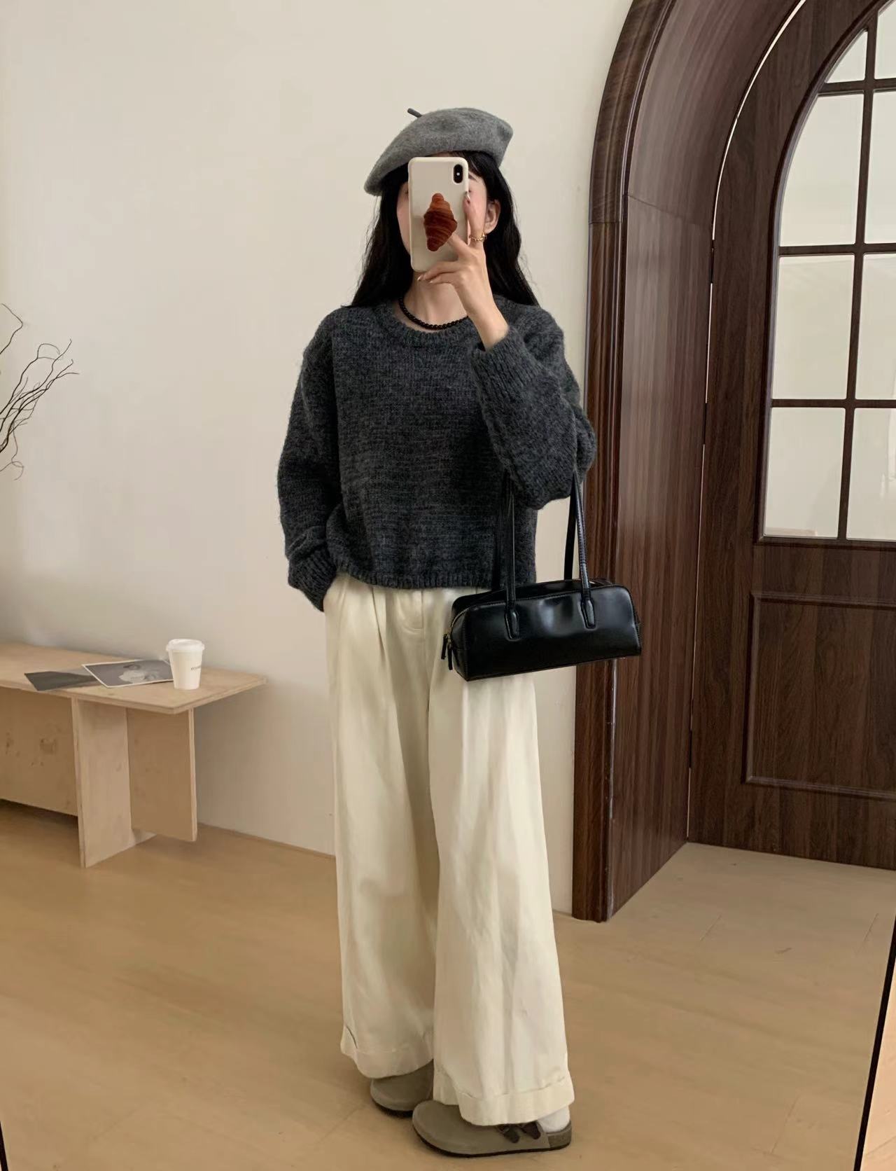 24 Dongpuyuan transfronterizo color sólido jersey suave viento 2024 otoño invierno nuevo estilo