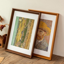 Vintage Solid Wood Picture Frame for Wall Hanging, A4 Frame, Empty Frame for Mounting, Children's 8K Oil Painting, A5 Wooden Frame, A3 Frame