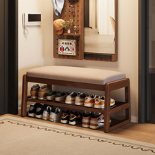 家用进门口软包换鞋凳鞋架一体入户玄关可坐式靠墙长条卡座穿鞋凳