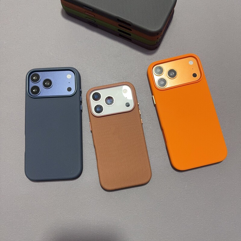 High-End Fabric-Patterned Phone Case Suitable for Apple 17Promax Packaging Box 17 Orange 17Pro Trendy Hollow Design High-End Fabric-Patterned Phone Case Suitable for Apple 17Promax Packaging Box 17 Orange 17Pro Trendy Hollow Design