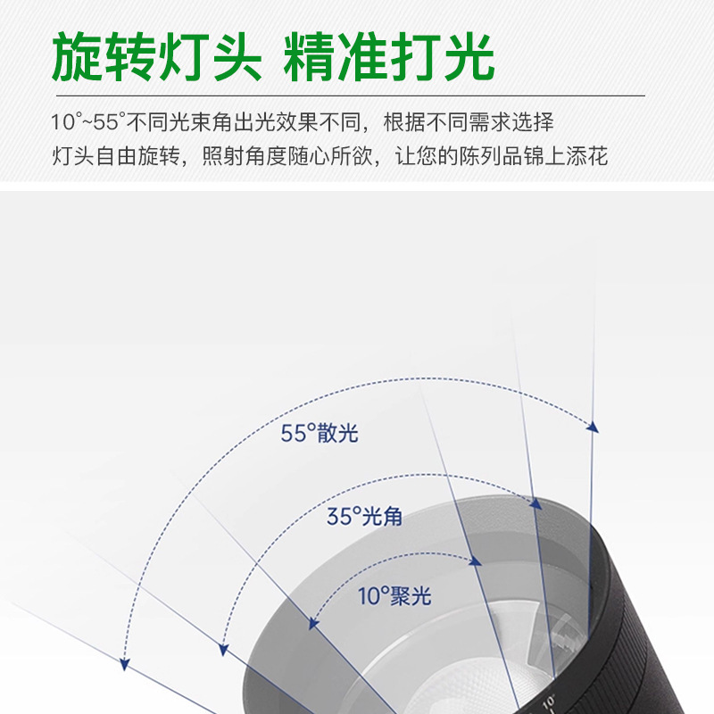 可旋转调焦变焦明装射灯客厅吸顶式无主灯玄关聚光散光走廊过道灯|undefined