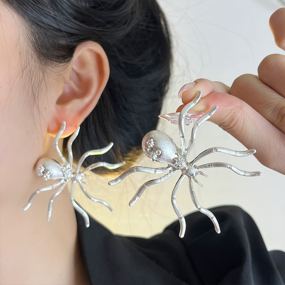 20g Weight Jewelry Set Classification 1 Set Quantity Holiday, Banquet Occasion Alloy Material Spider Pattern Women's Gender Sphere, Plating Design Casual, Elegant, Lady Style Casual Elegant Lady Spider Alloy Sphere Plating Women's Jewelry Set 1